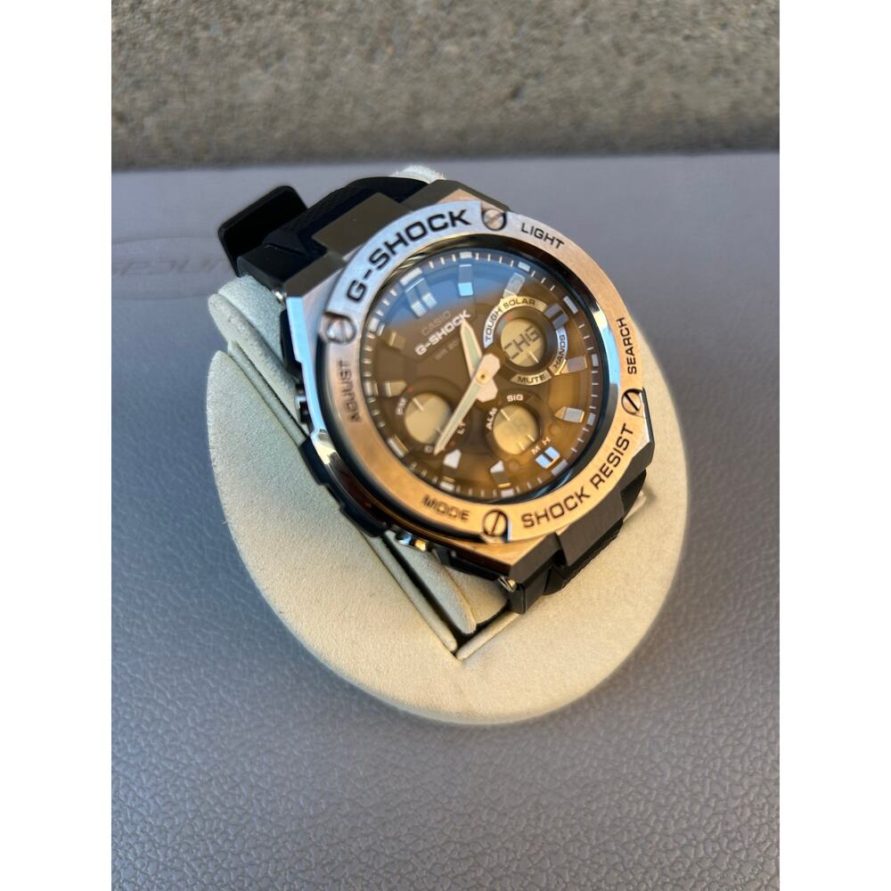 Casio G-Shock G-Steel GST-W110-1AJF Tough Solar Analog Digital Black Resin Watch